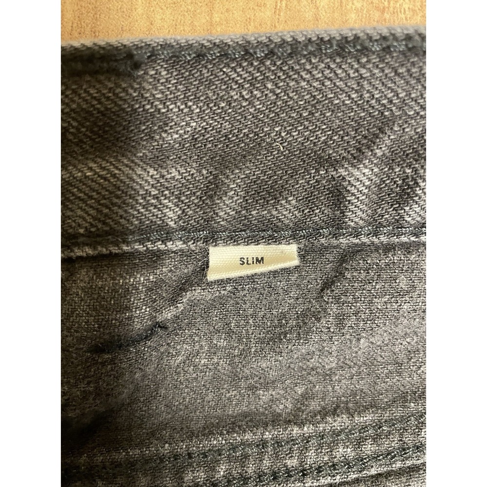 Taylor Stitch Slim Denim Jeans Fly Button Black Cotton Selvage Size 31x32 - Picture 5 of 13